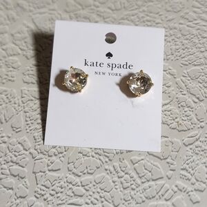 Nwt Kate Spade Studs Clear